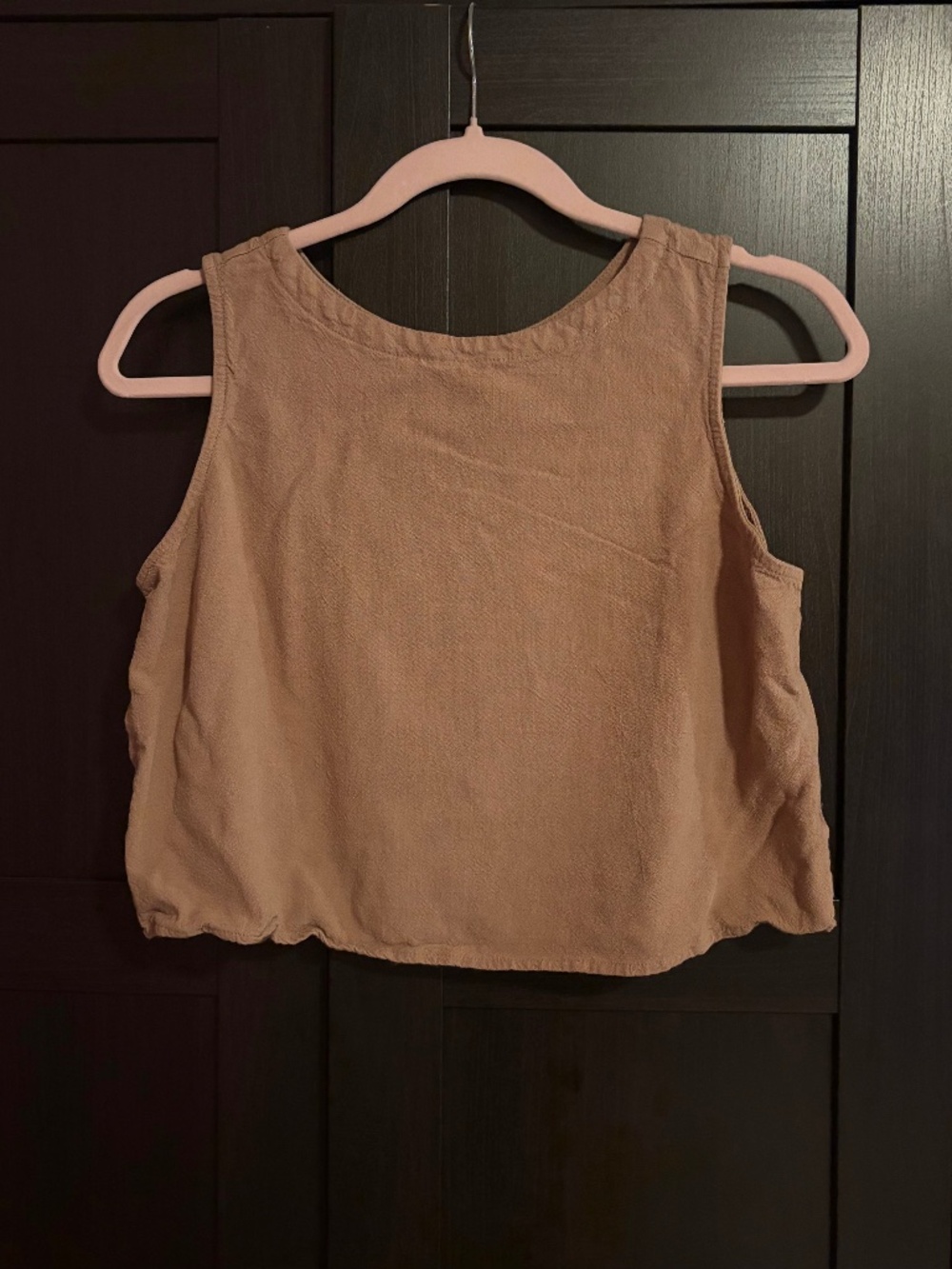 Cropped Linen Top
